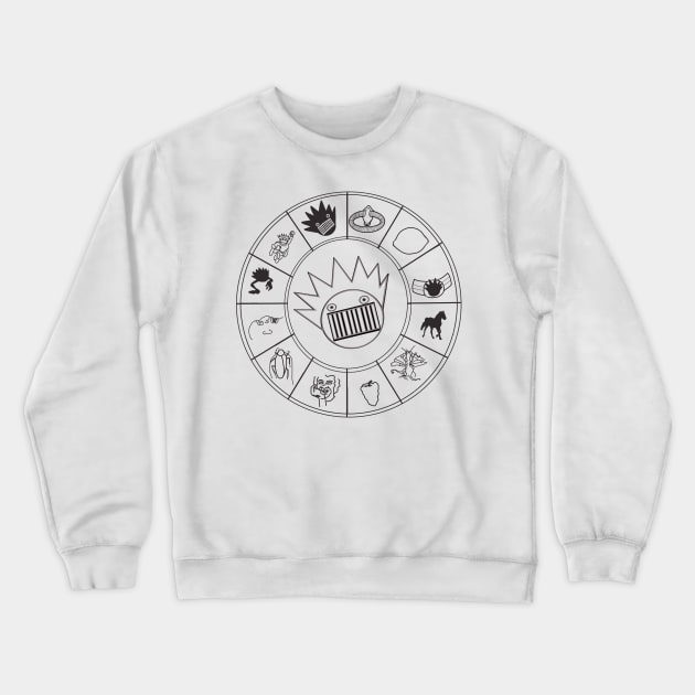 Boognish Rising - Horoscope Birth Chart for Ween Crewneck Sweatshirt by brooklynmpls